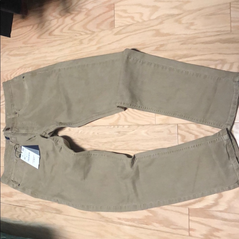 Zara Khaki Denim 5 pocket basic Slim Fit Mens 31